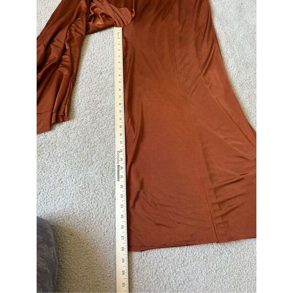 Maeve by Anthropologie Shiloh Wide Leg Pull On Pants size S Rust Orange - Picture 9 of 13